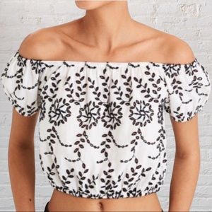 American Eagle cropped blouse Sm